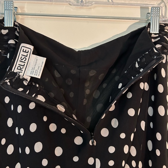 Carlisle Silk Chiffon Polka Dots Pants. Women’s 8. Rhinestone Buckle. Lined. - Picture 7 of 11